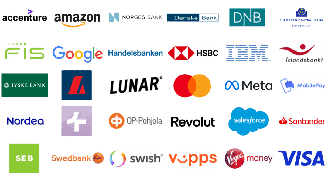 Image of companies that attends our banking conference