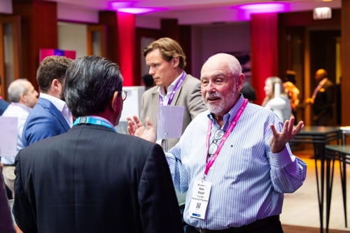 Image of networking at previous banking event