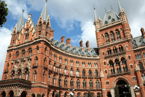 Exterior of St Pancras Renaissance Hotel, London