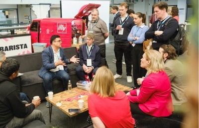 Banking job title meet up at conference