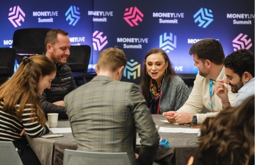 Roundtable at banking event