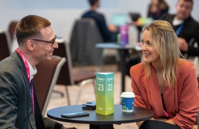 1 to 1 meeting at banking event